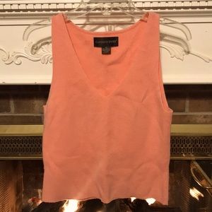 Cashmere shell sweater - dark peach